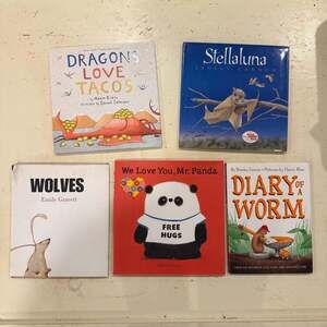 Lot of 5 Hardcover Children's Picture Books Animals Special Modern Literary